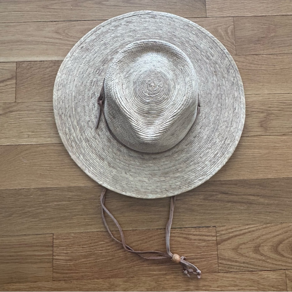Tula Palm Sun Hat Men’s Large Wide Brim Ranch Straw Chin Cord Mexico